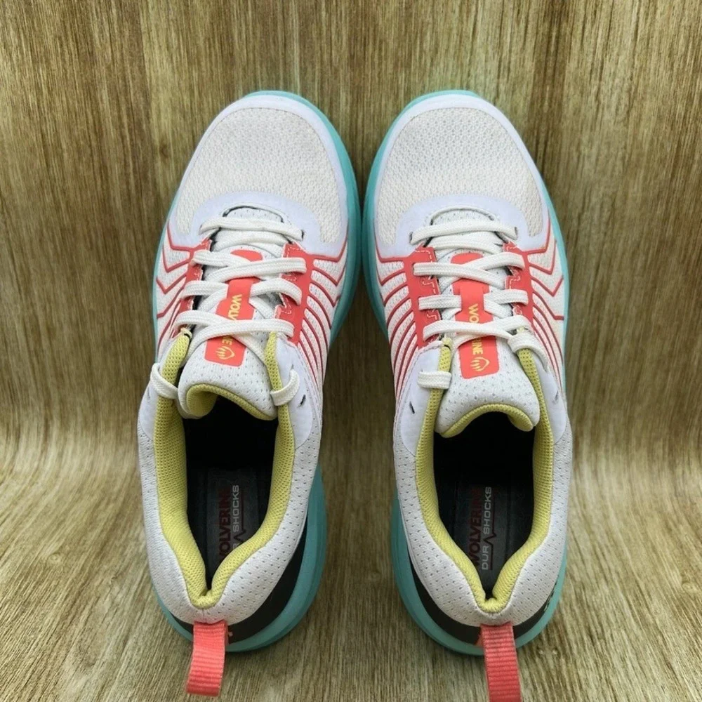 Wolverine Bolt Durashocks Women's Size 9W White Teal‎ Work Shoes W080058